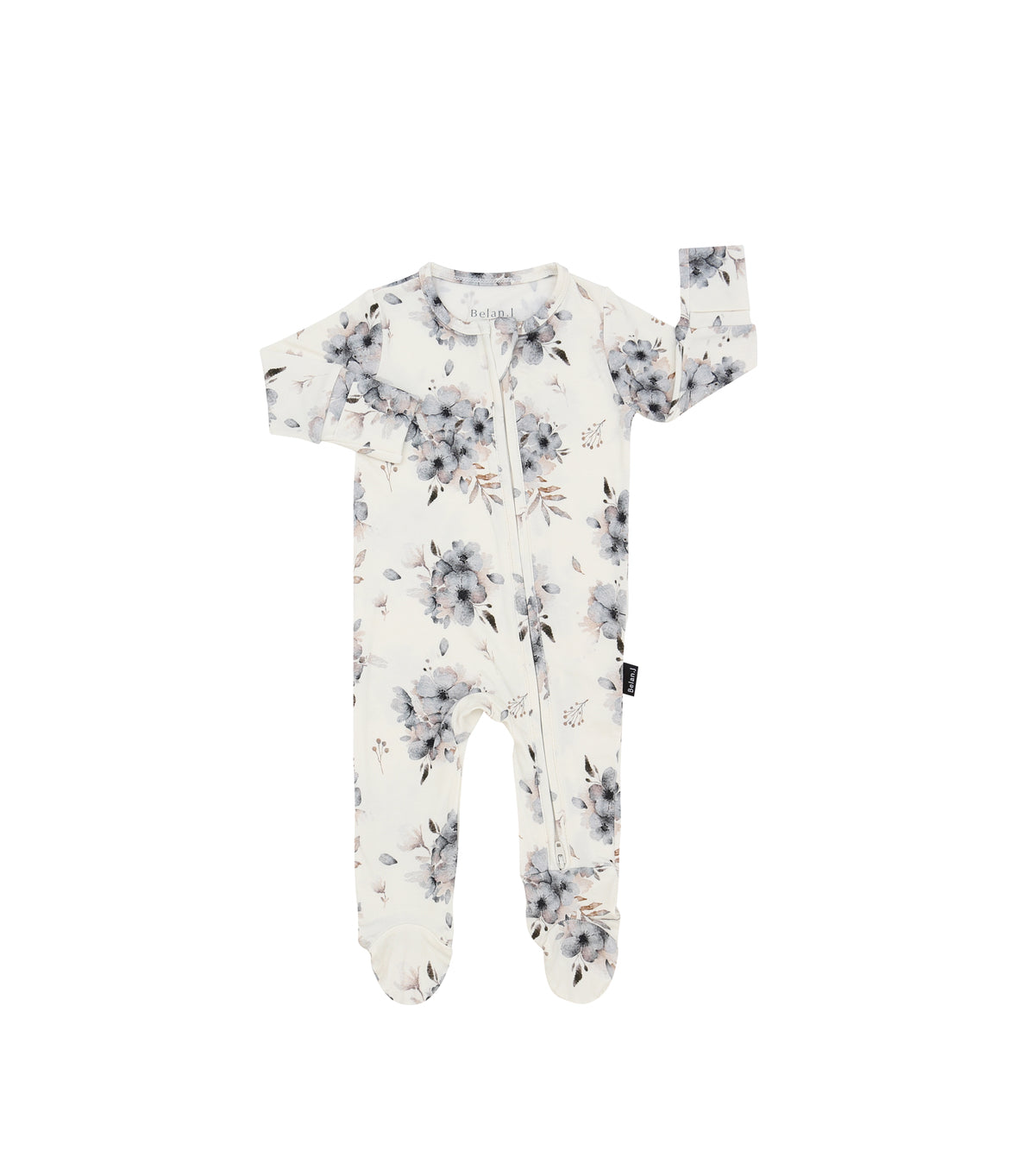 Belan J Bamboo Footed Sleeper in Frosty Floral
