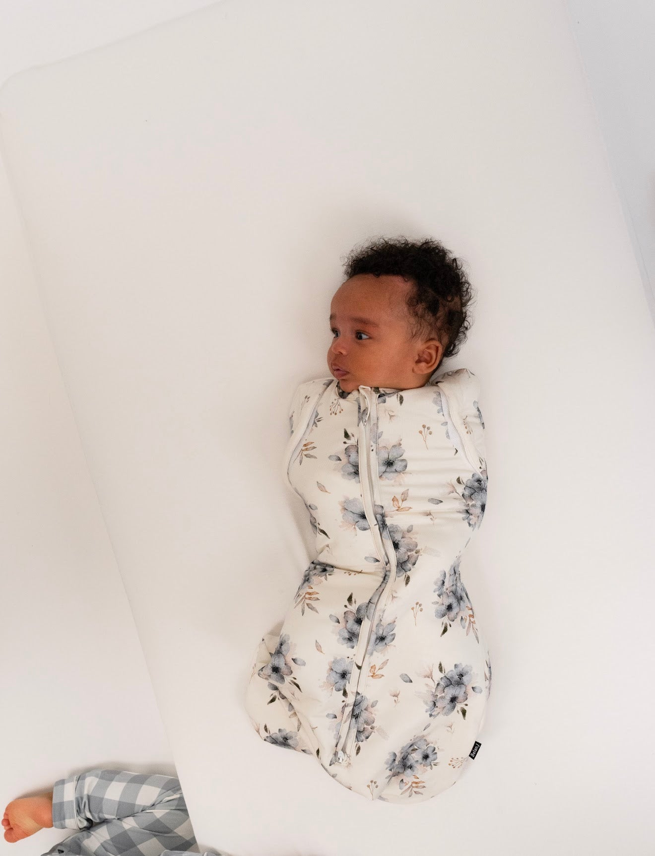 Belan J Convertible Swaddle Sack in Frosty Floral