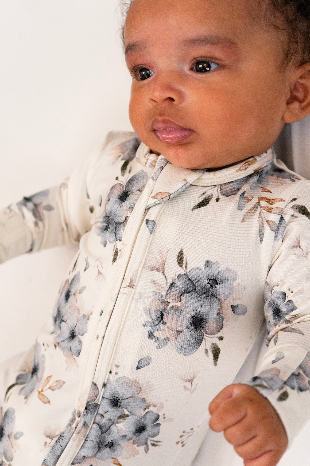 Belan J Bamboo Footed Sleeper in Frosty Floral
