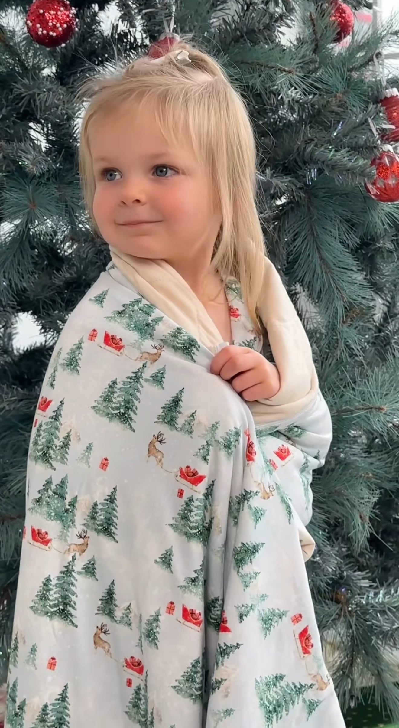 Belan J 2.5 TOG Family Blanket in Sleigh Ride/Buttermilk