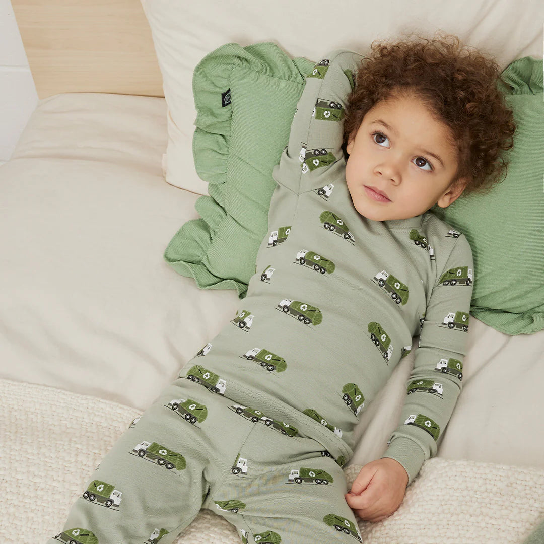Petit Lem 2 Piece Pj Set in Recycling Trucks