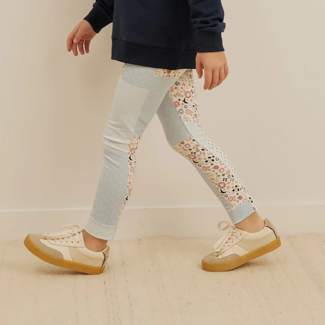 Miles the Label Floral Patchwork Legging