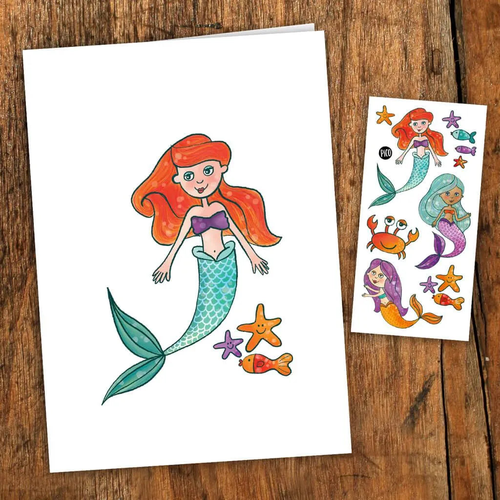 Pico Gretting Card and Temporary Tattoo Sets