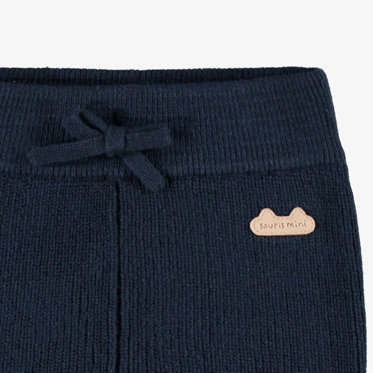 Souris Mini Navy Knit Baby Pants