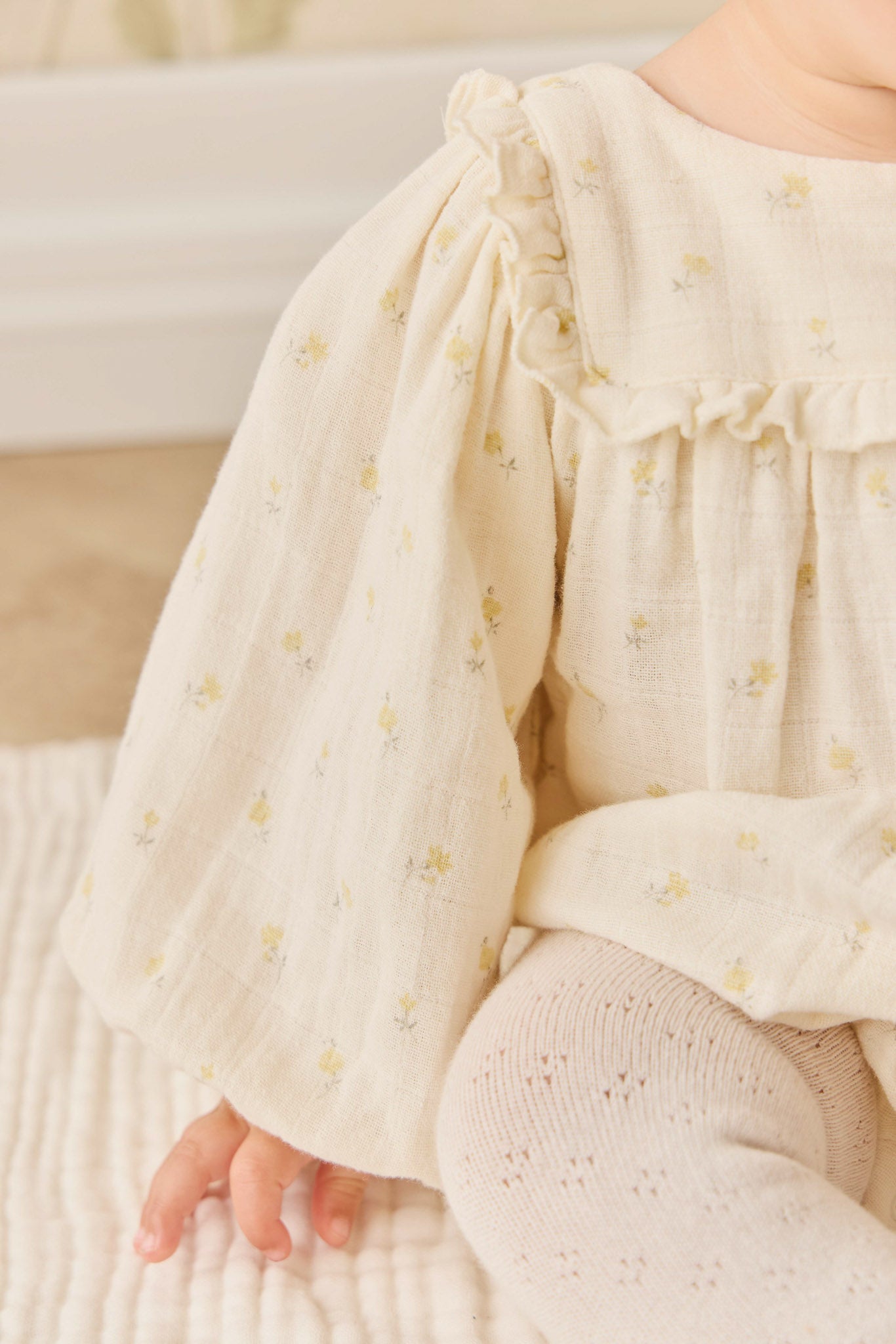 Jamie Kay Organic Cotton Muslin Frances Playsuit in Vintage Ditsy