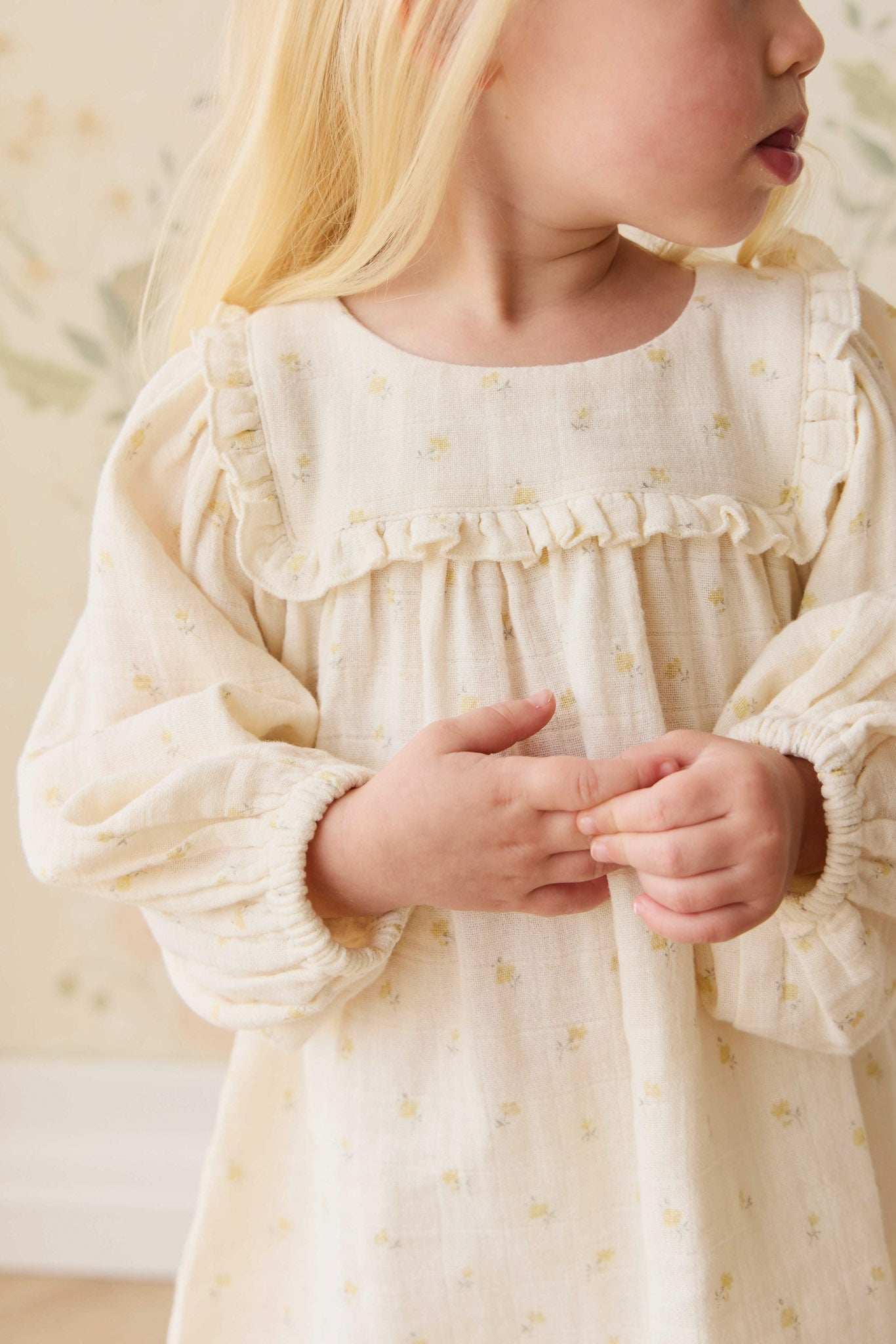 Jamie Kay Organic Cotton Muslin Amira Dress in Vintage Ditsy