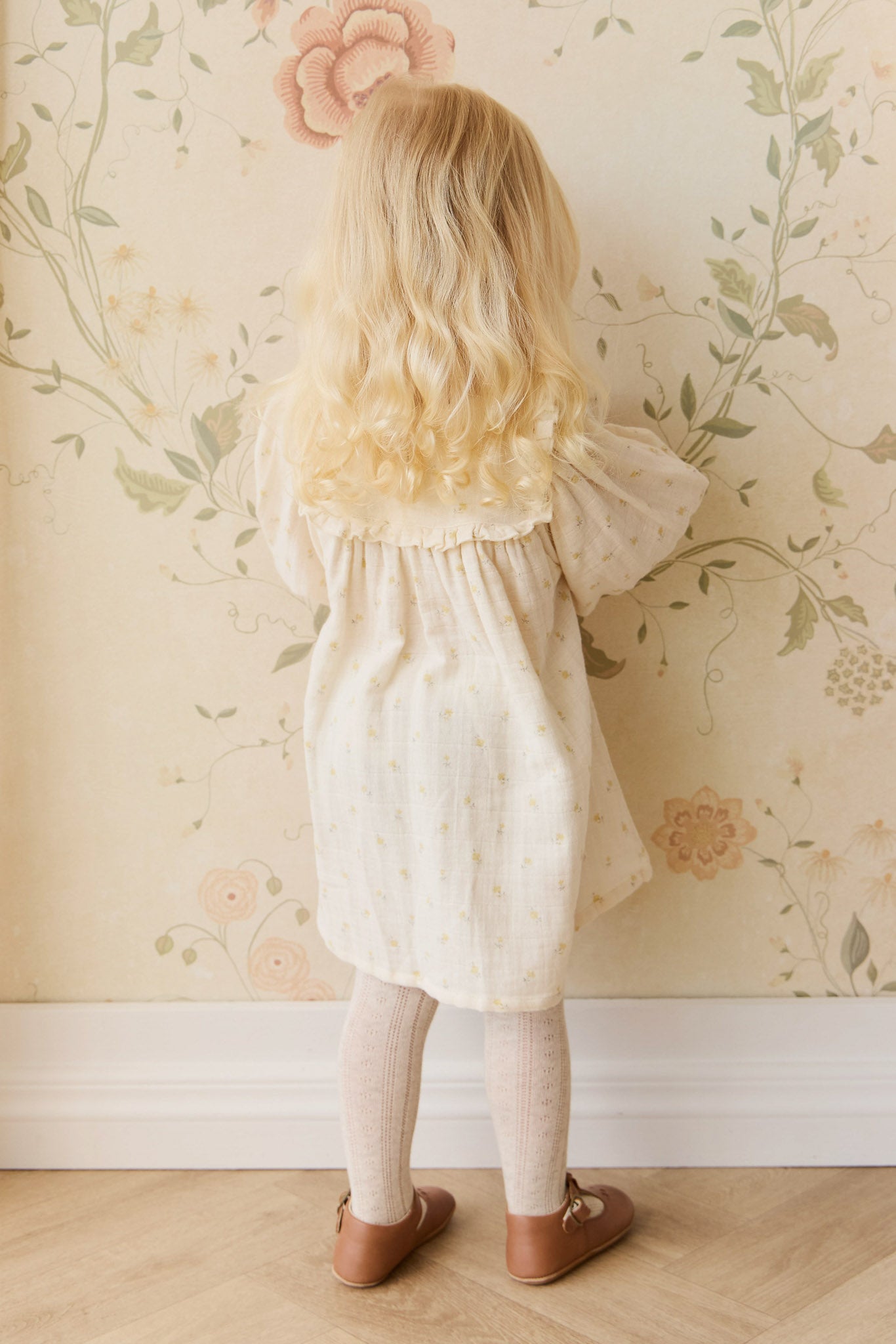 Jamie Kay Organic Cotton Muslin Amira Dress in Vintage Ditsy
