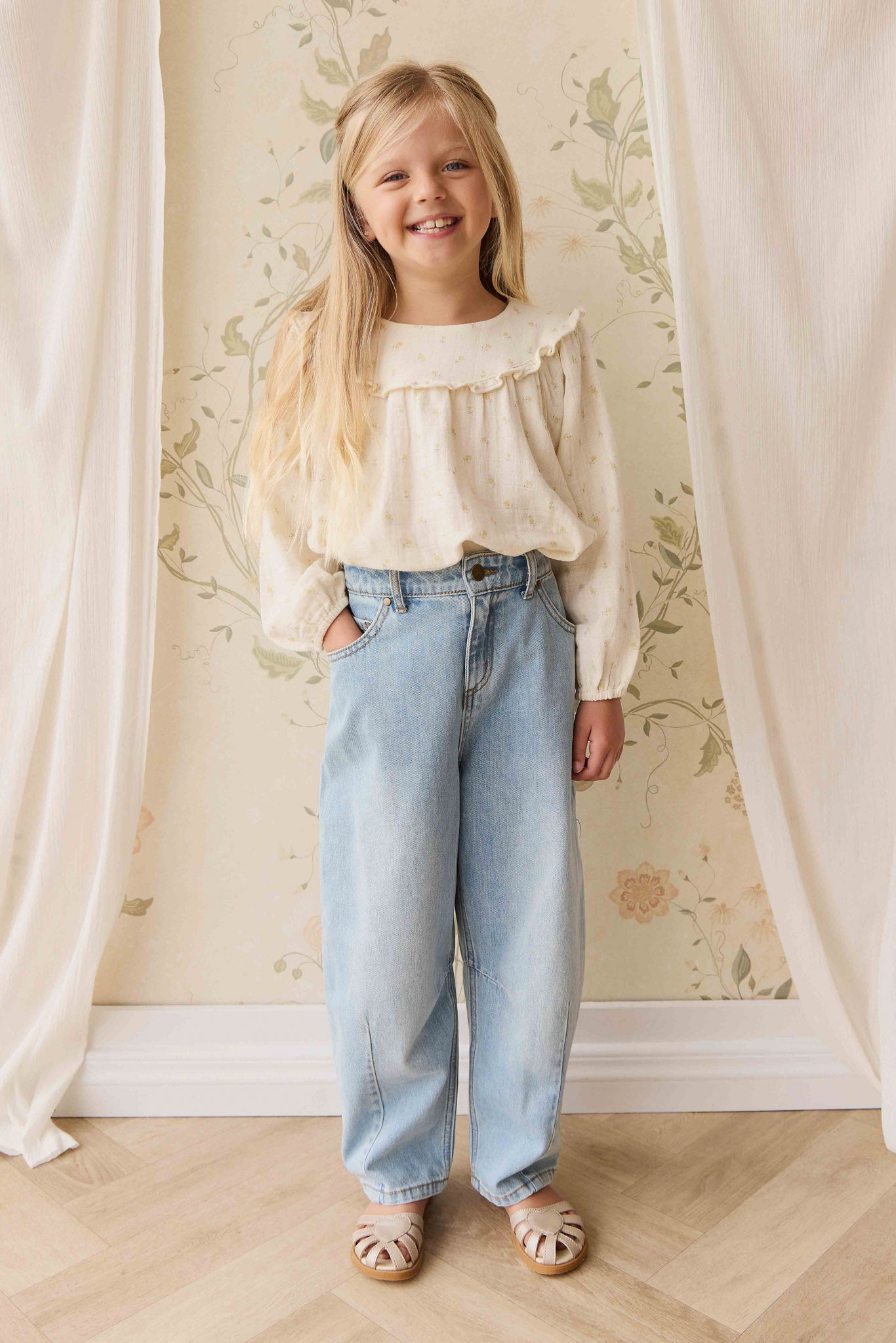 Jamie Kay Rueben Pant in Antique Blue