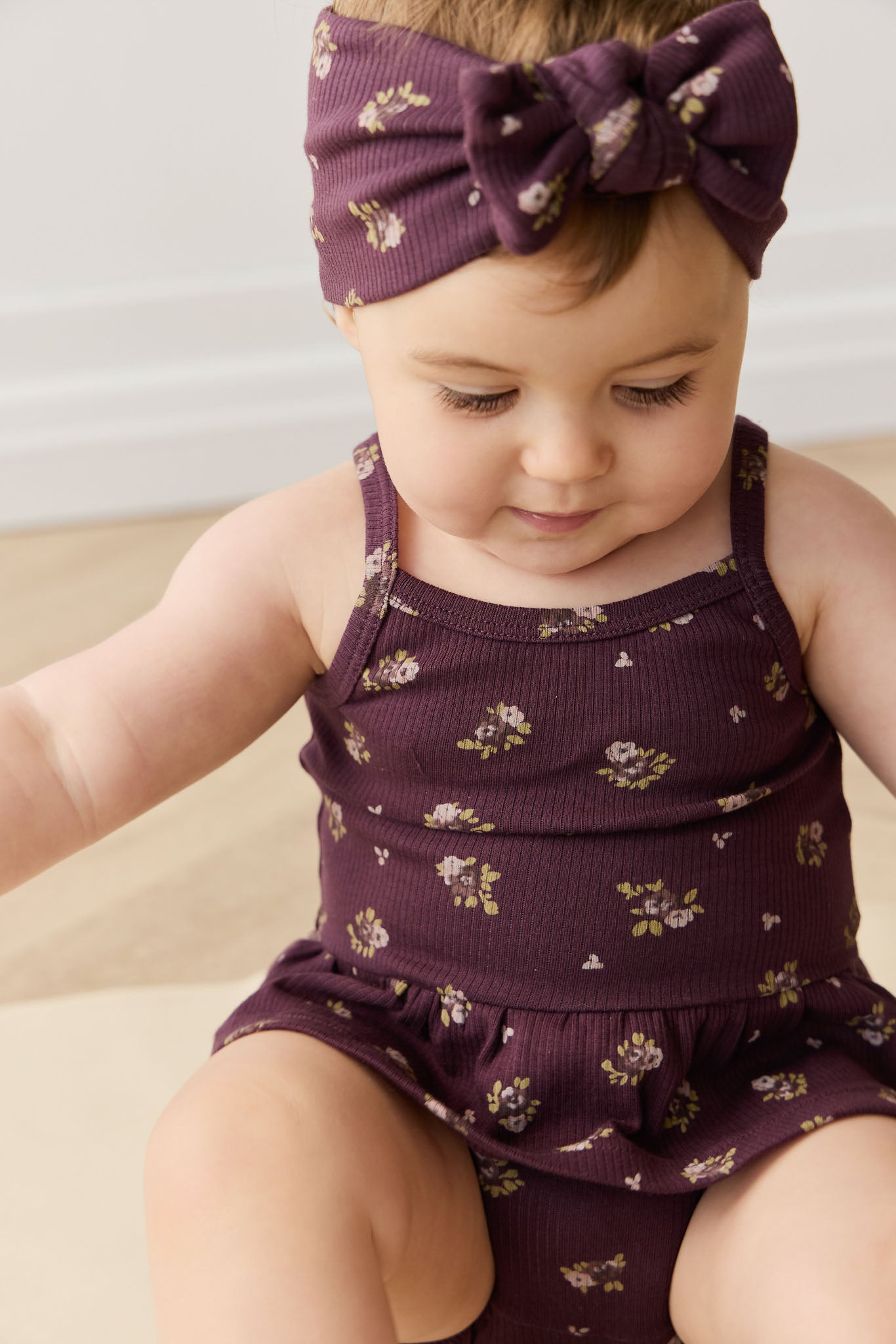 Jamie Kay Fine Rib Lillian Top in Simone Huckleberry