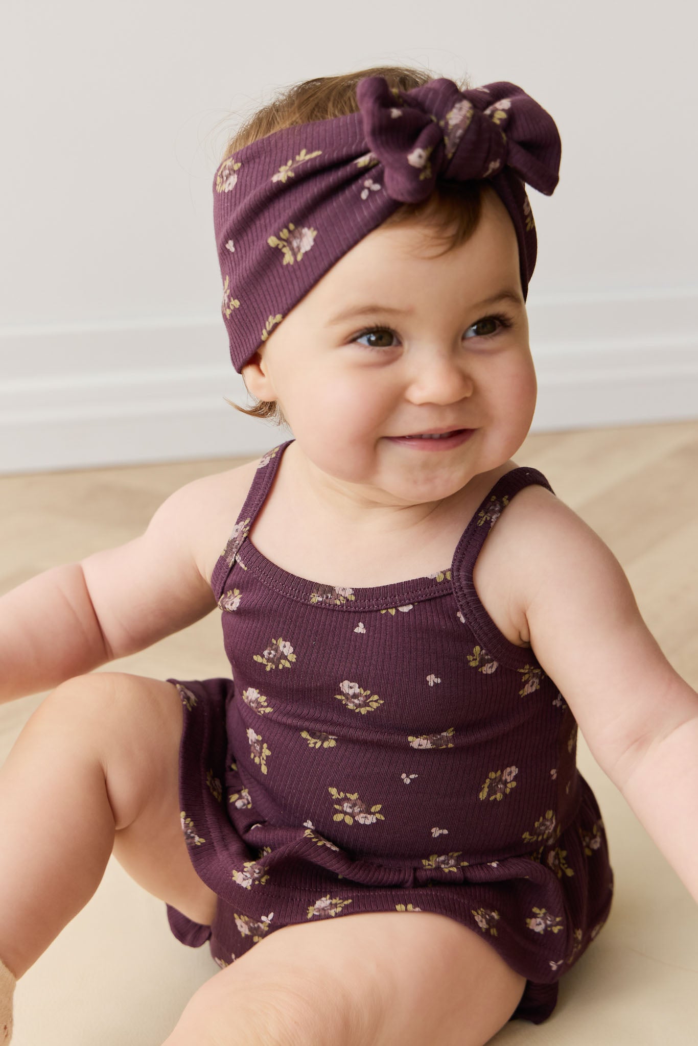 Jamie Kay Fine Rib Lillian Top in Simone Huckleberry