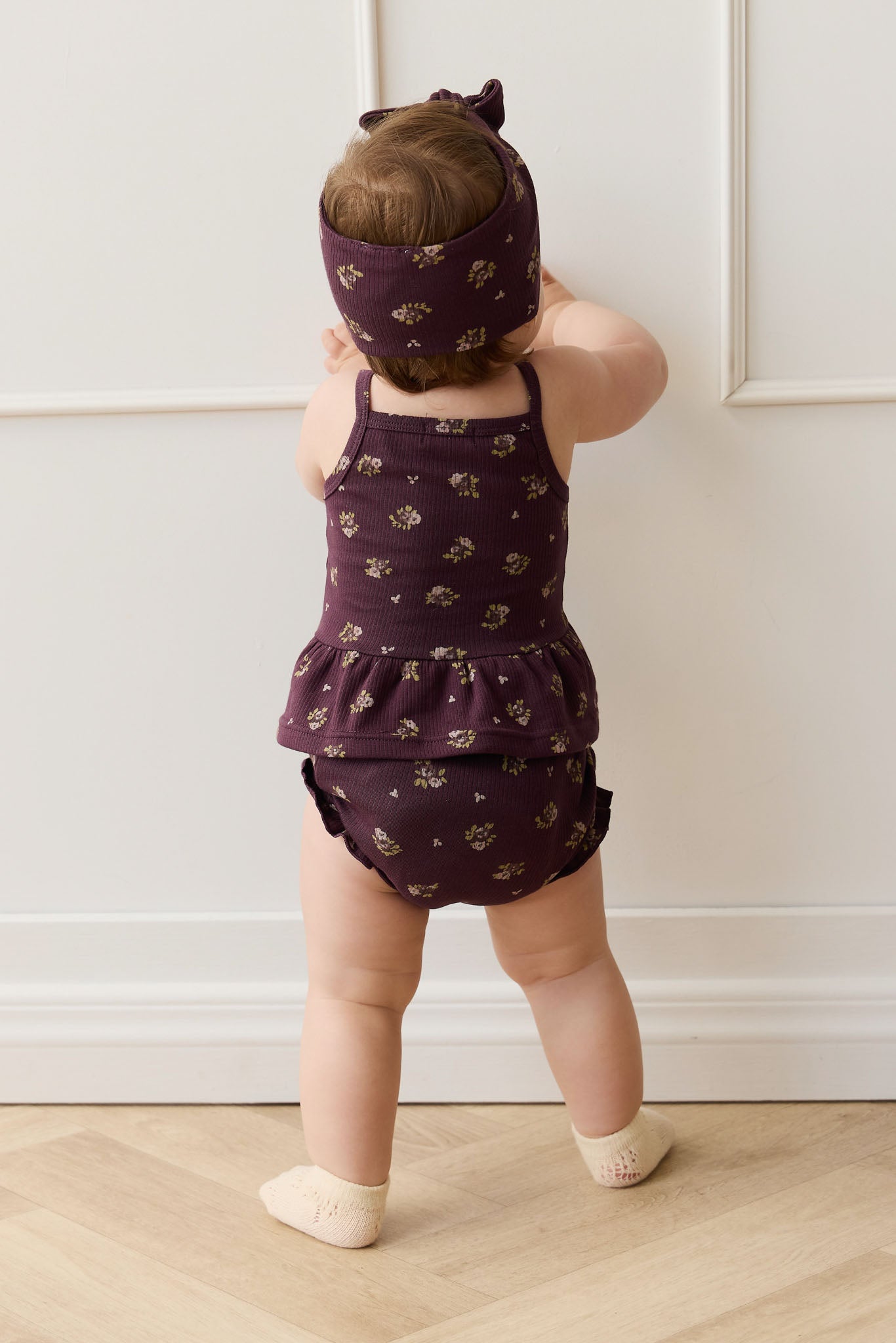 Jamie Kay Fine Rib Lillian Top in Simone Huckleberry