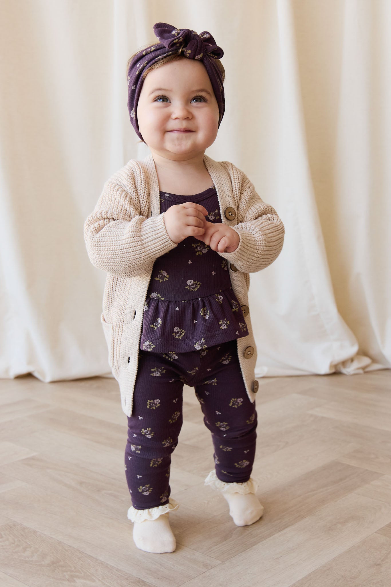 Jamie Kay Fine Rib Legging in Simone Huckleberry