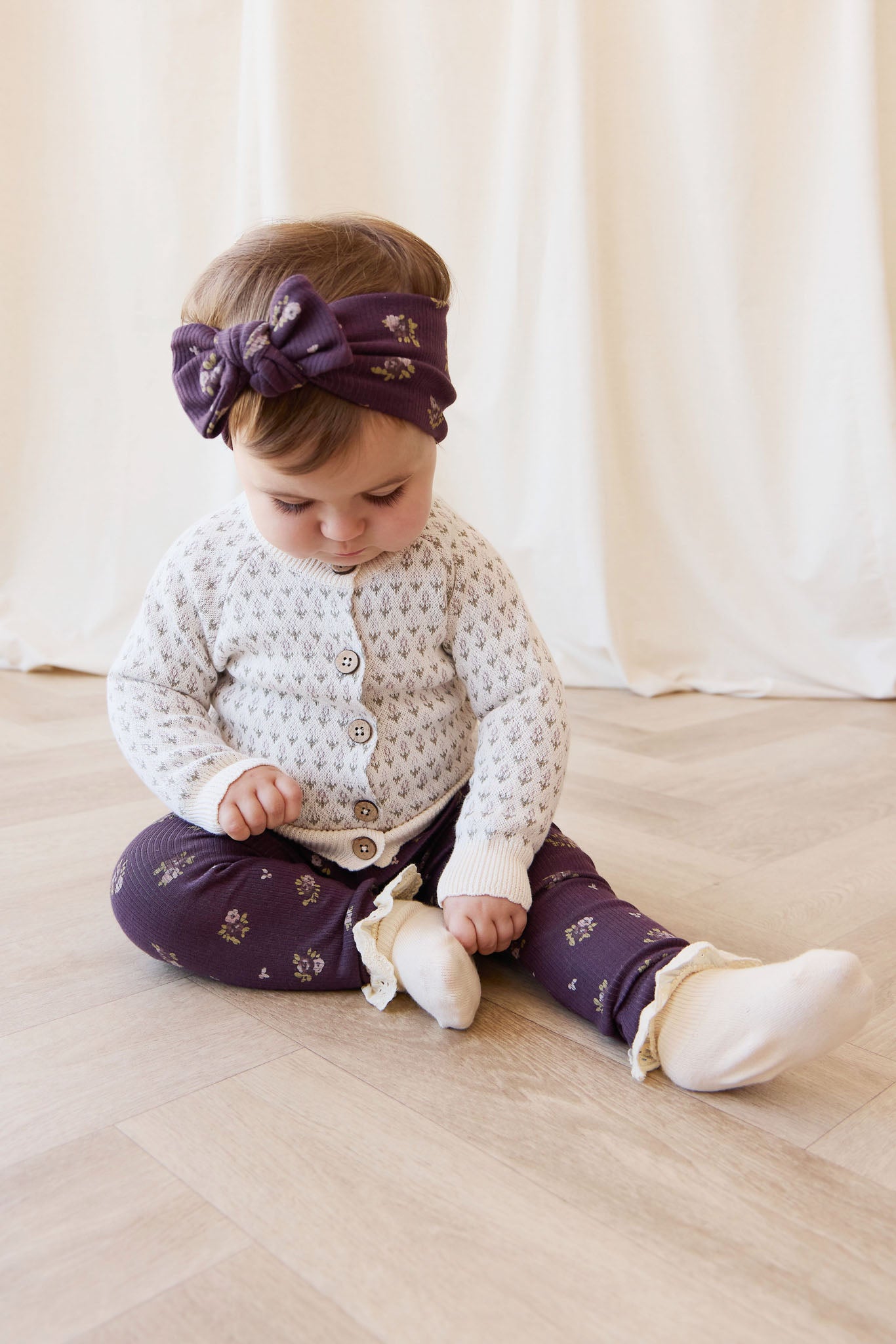 Jamie Kay Fine Rib Legging in Simone Huckleberry
