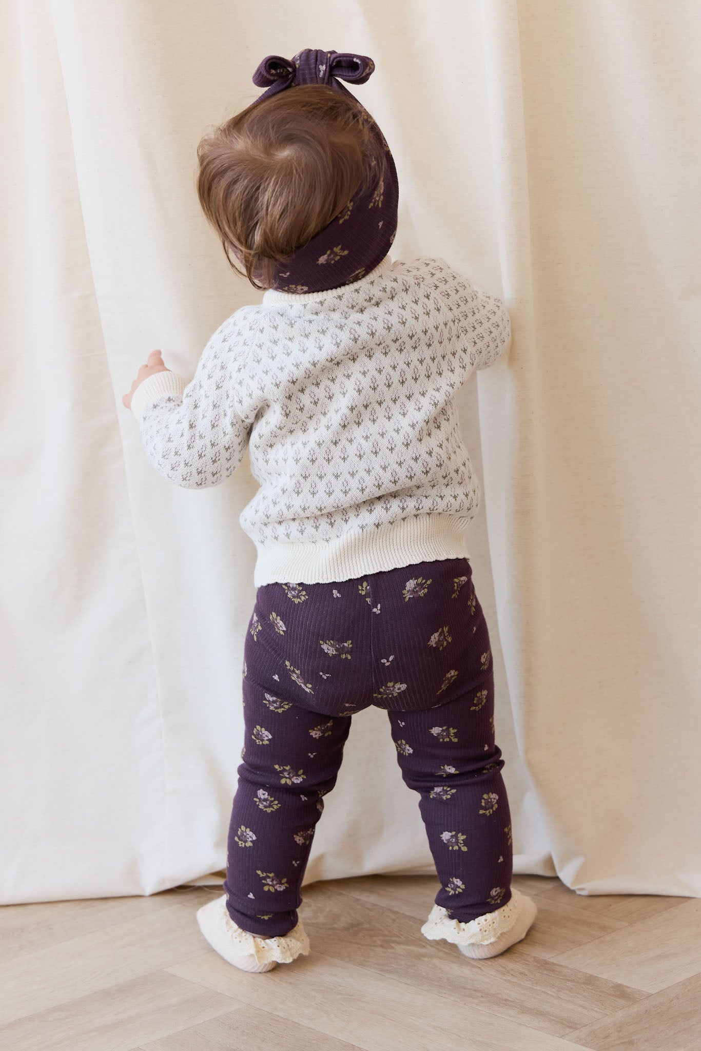 Jamie Kay Fine Rib Legging in Simone Huckleberry