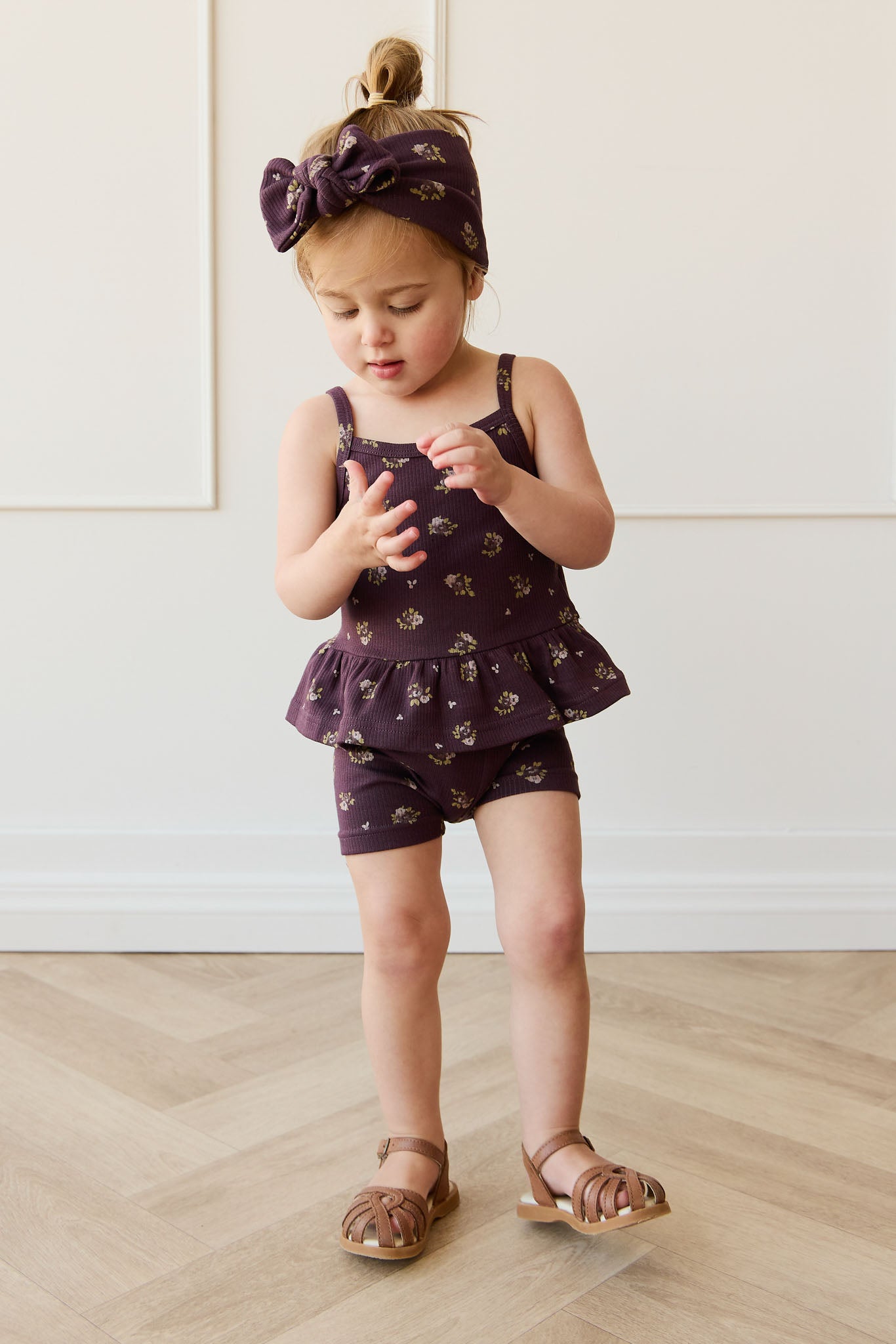 Jamie Kay Fine Rib Lillian Top in Simone Huckleberry