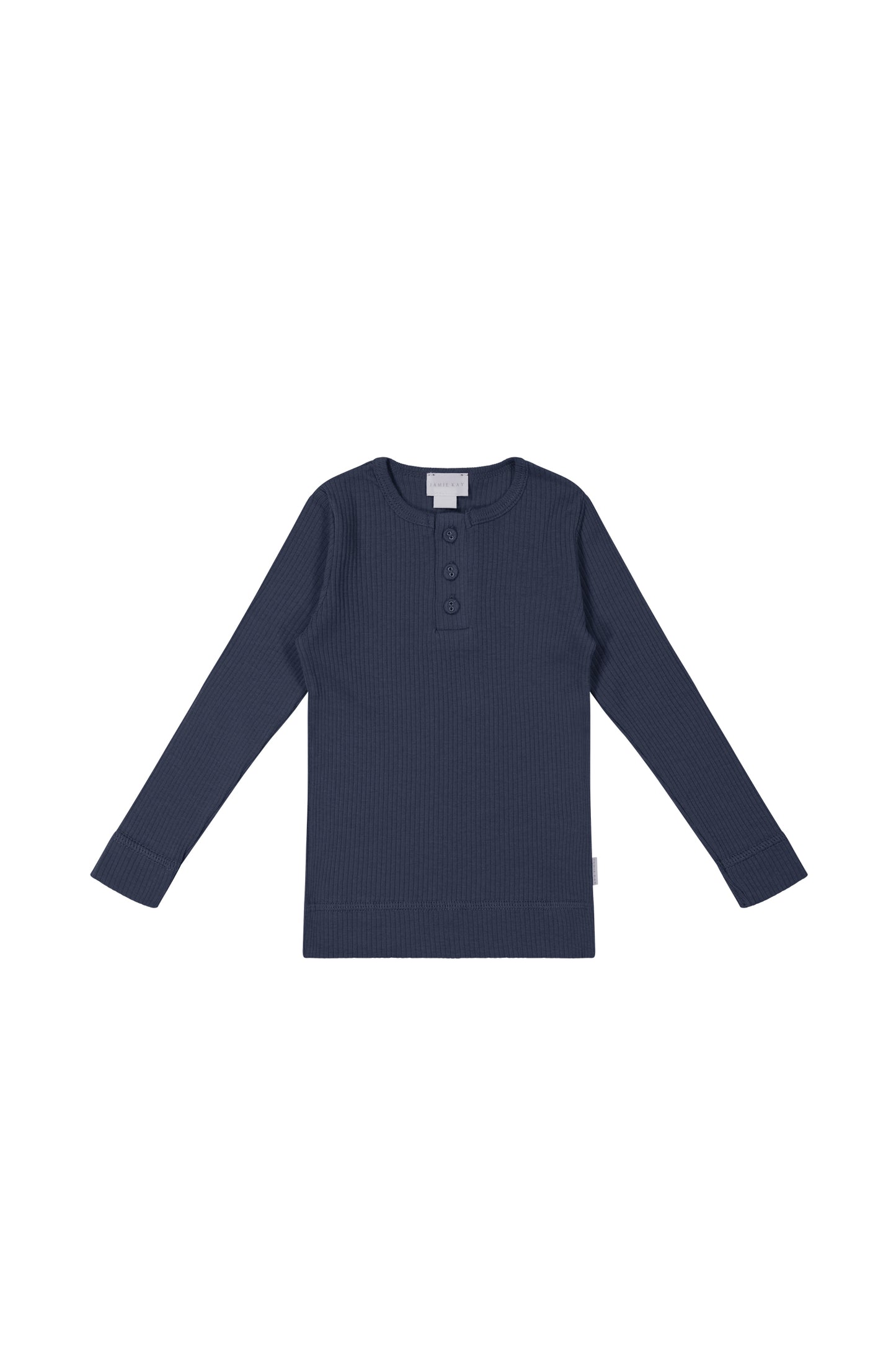 Jamie Kay Organic Cotton Modal Long Sleeve Henley in Charter