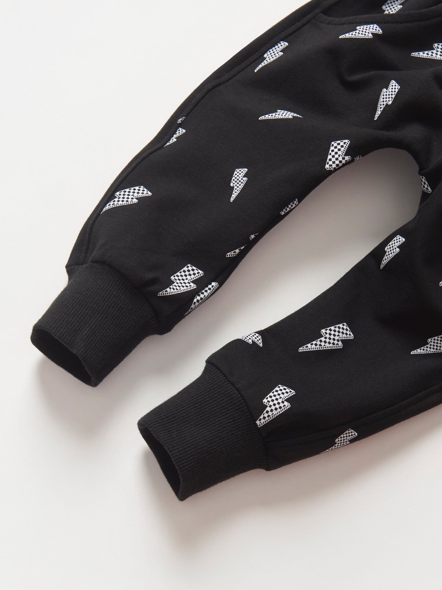 Little Bipsy Jogger in Lightning Bolt Black