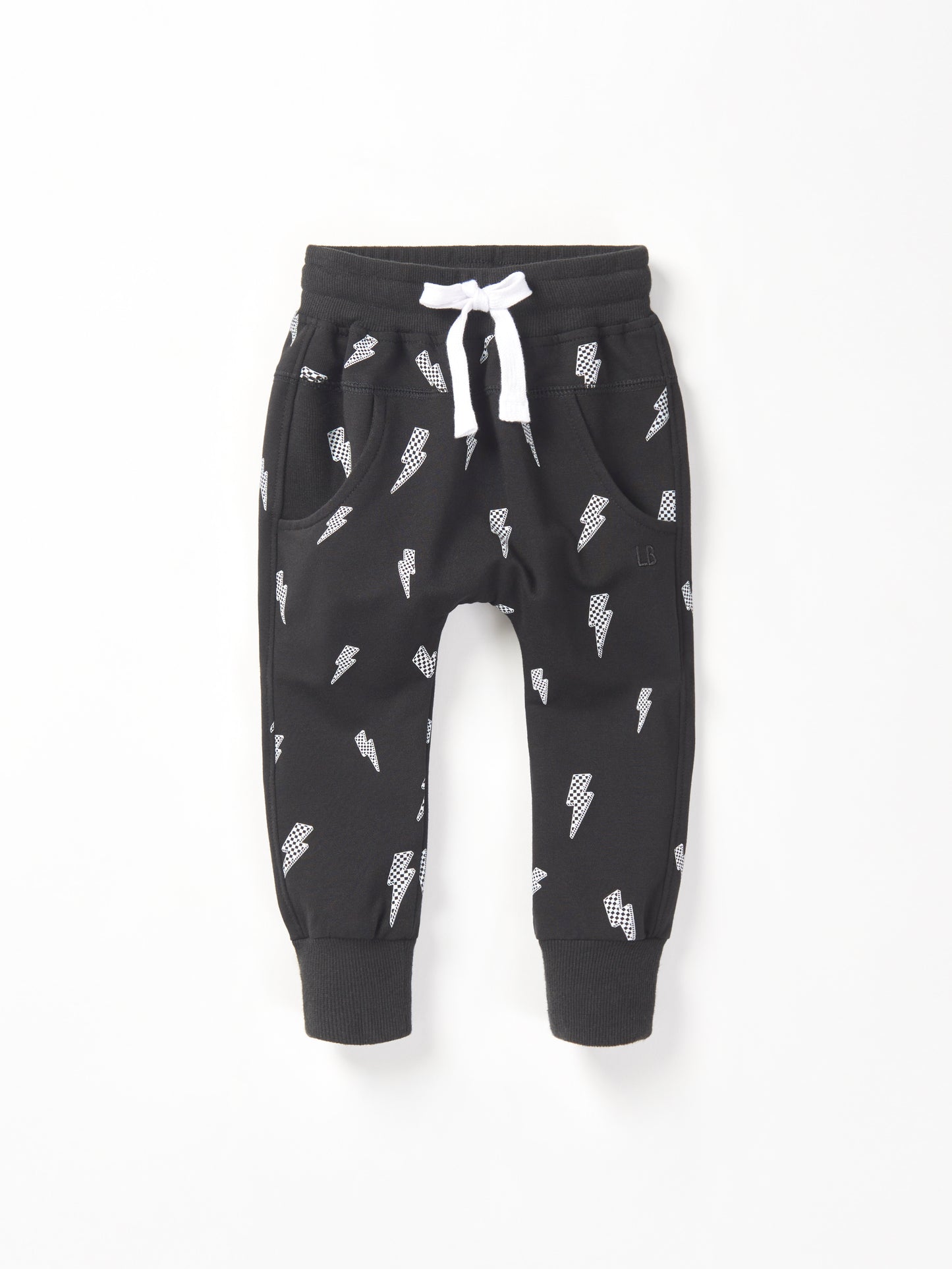 Little Bipsy Jogger in Lightning Bolt Black