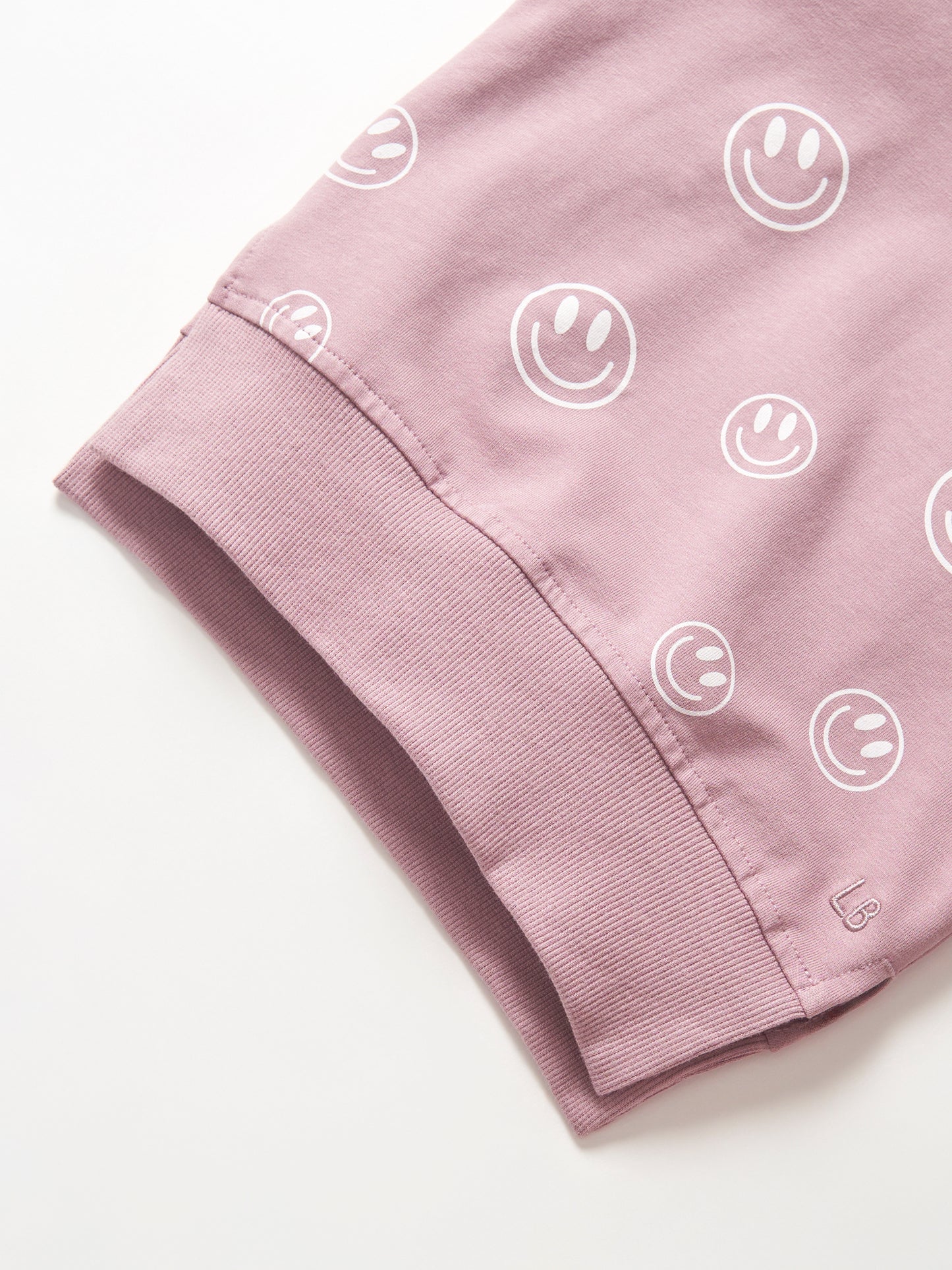 Little Bipsy Pullover in Dusty Purple Smiley