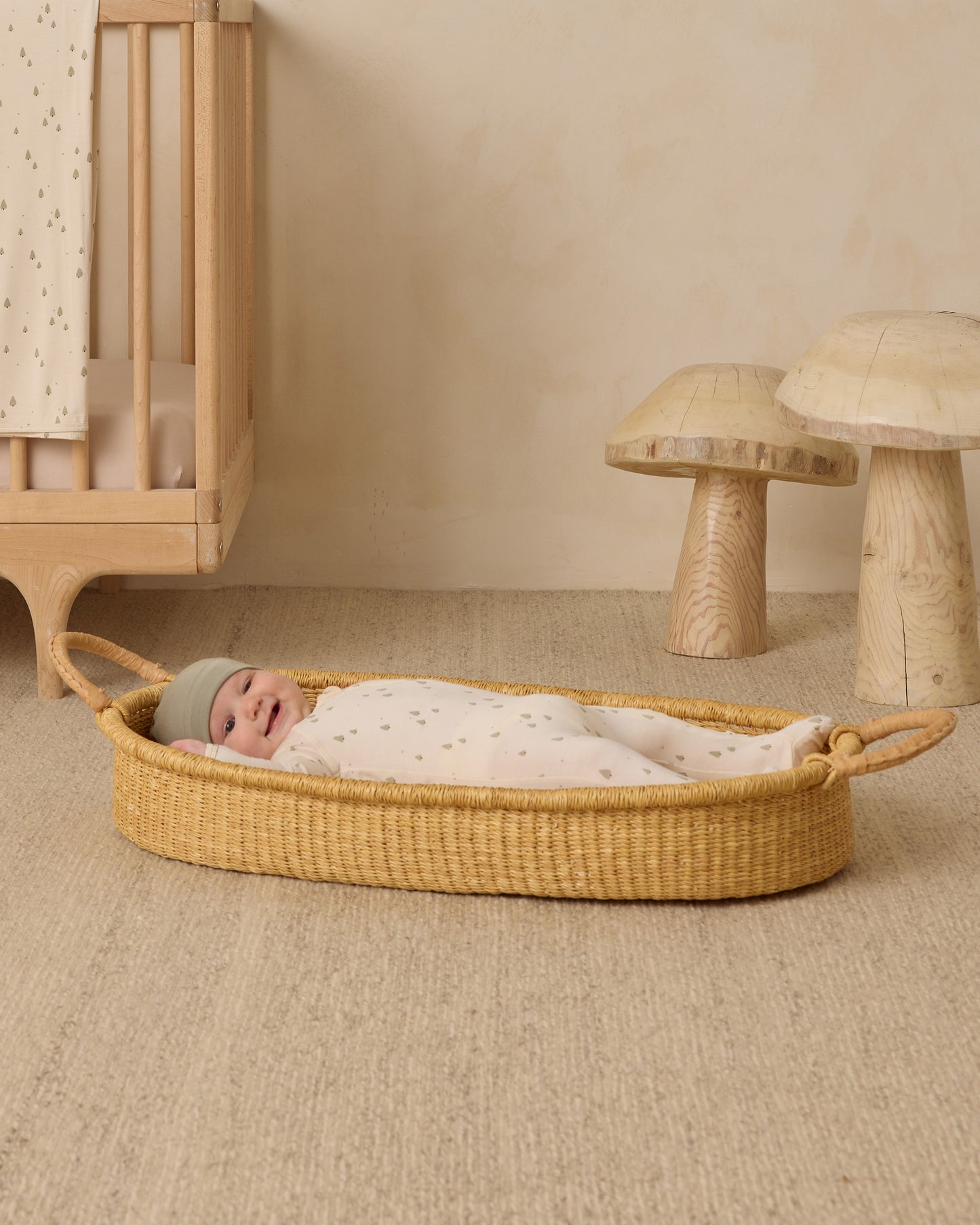 Quincy Mae Bamboo Zip Footie in Trees
