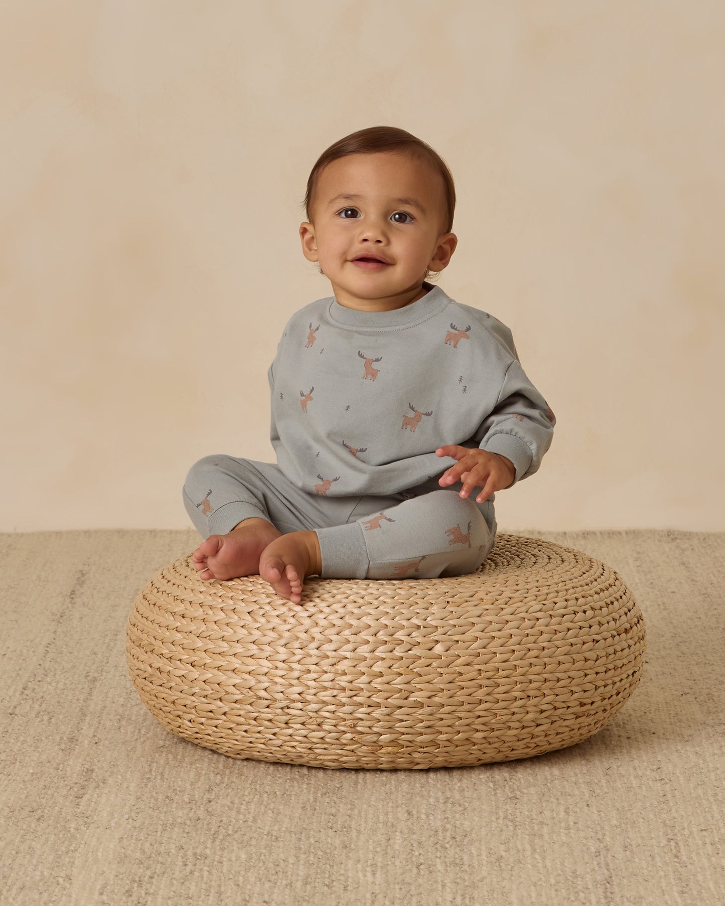 Quincy Mae Relaxed Sweatsuit in Moose