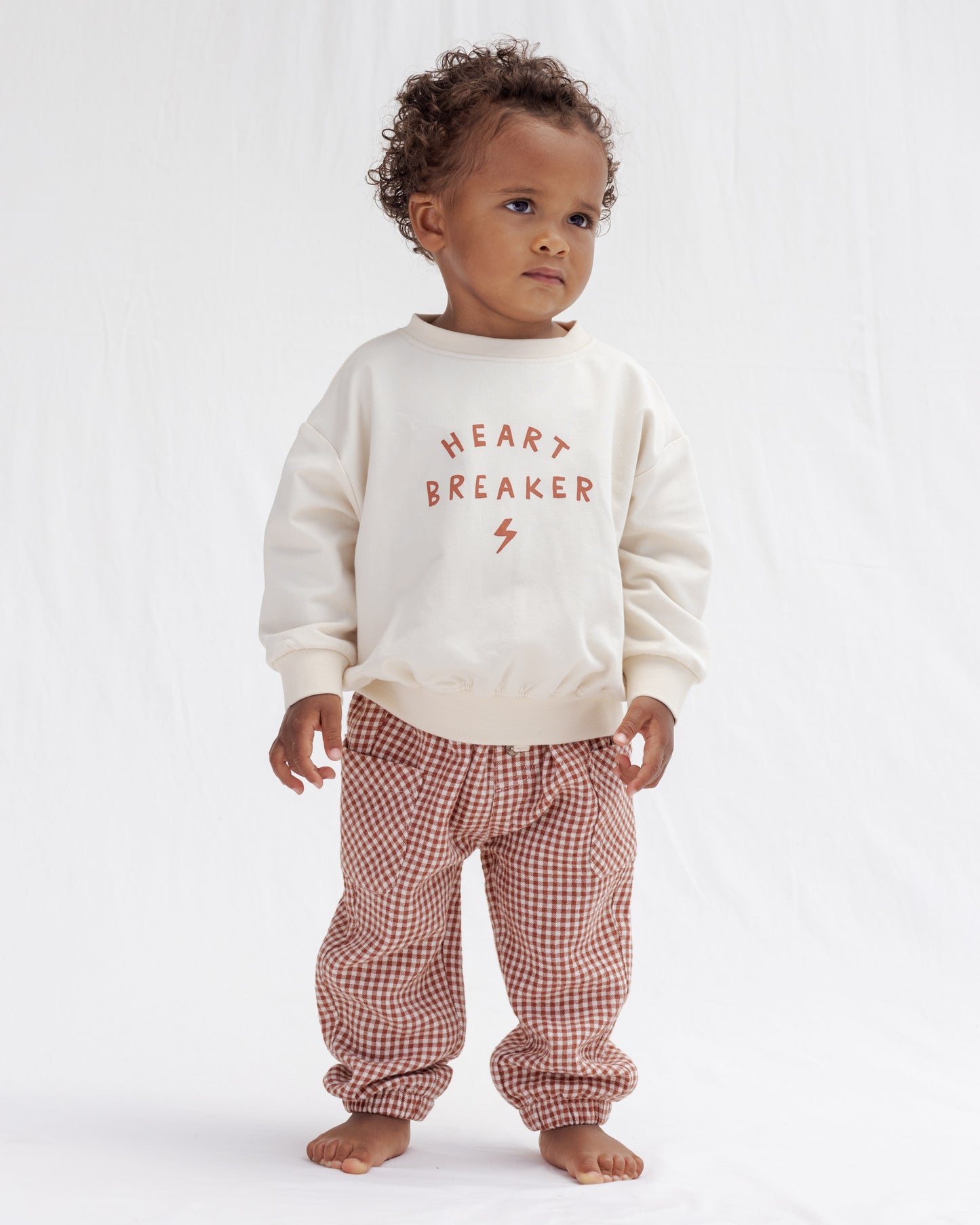 Quincy Mae Relaxed Sweatshirt in Heart Breaker