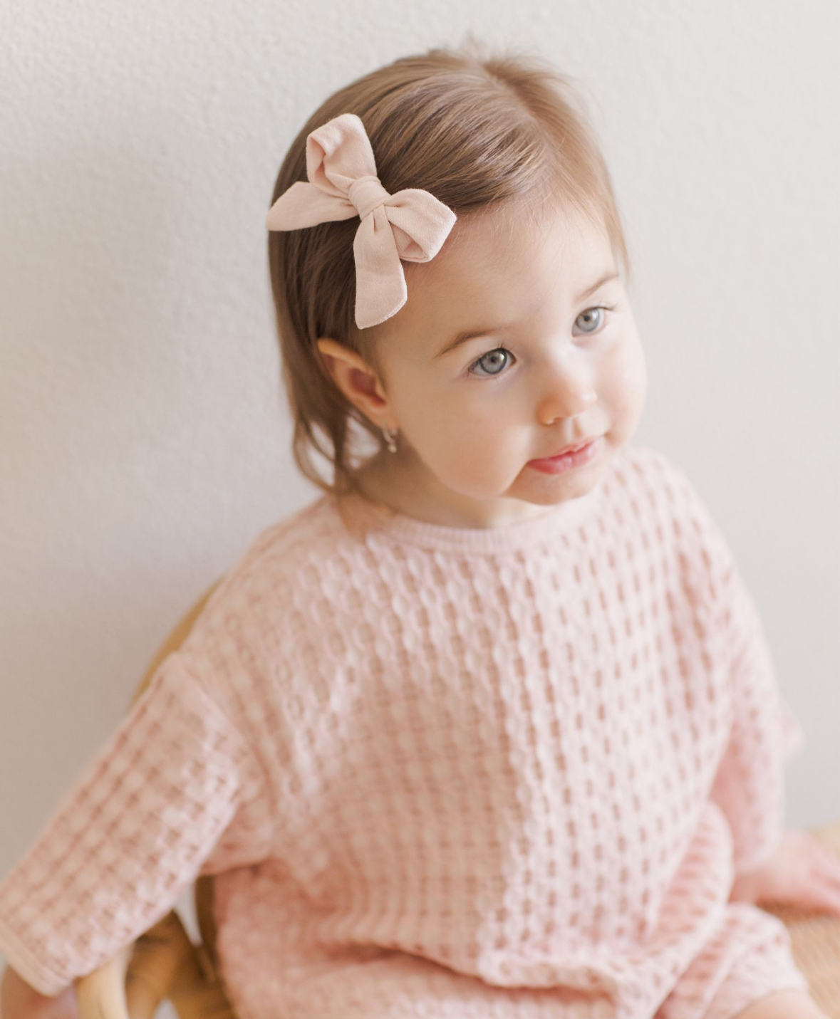 Quincy Mae Bow with Clip Set of 3 - Lipstick, Sky, Bubblegum