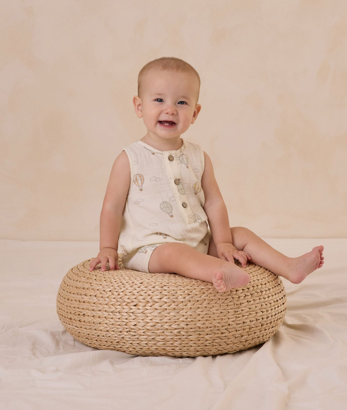 Quincy Mae Jack Romper in Hot Air Balloons