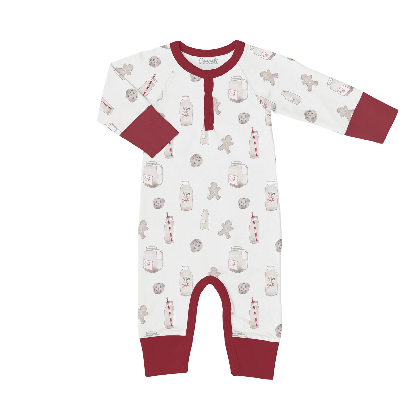 Coccoli Modal Unionsuit in Milk & Cookies