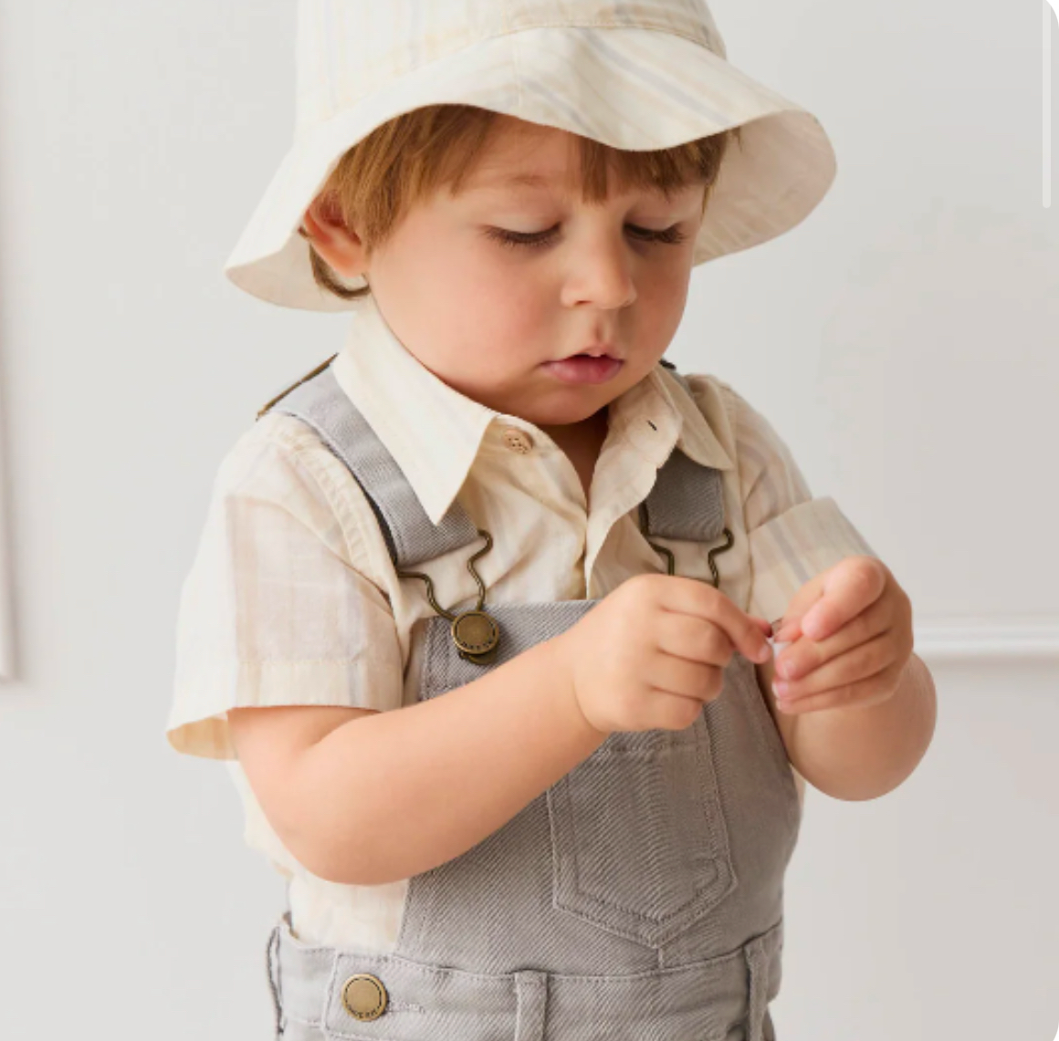 Jamie Kay Bucket Hat in Costal Stripe Cloud