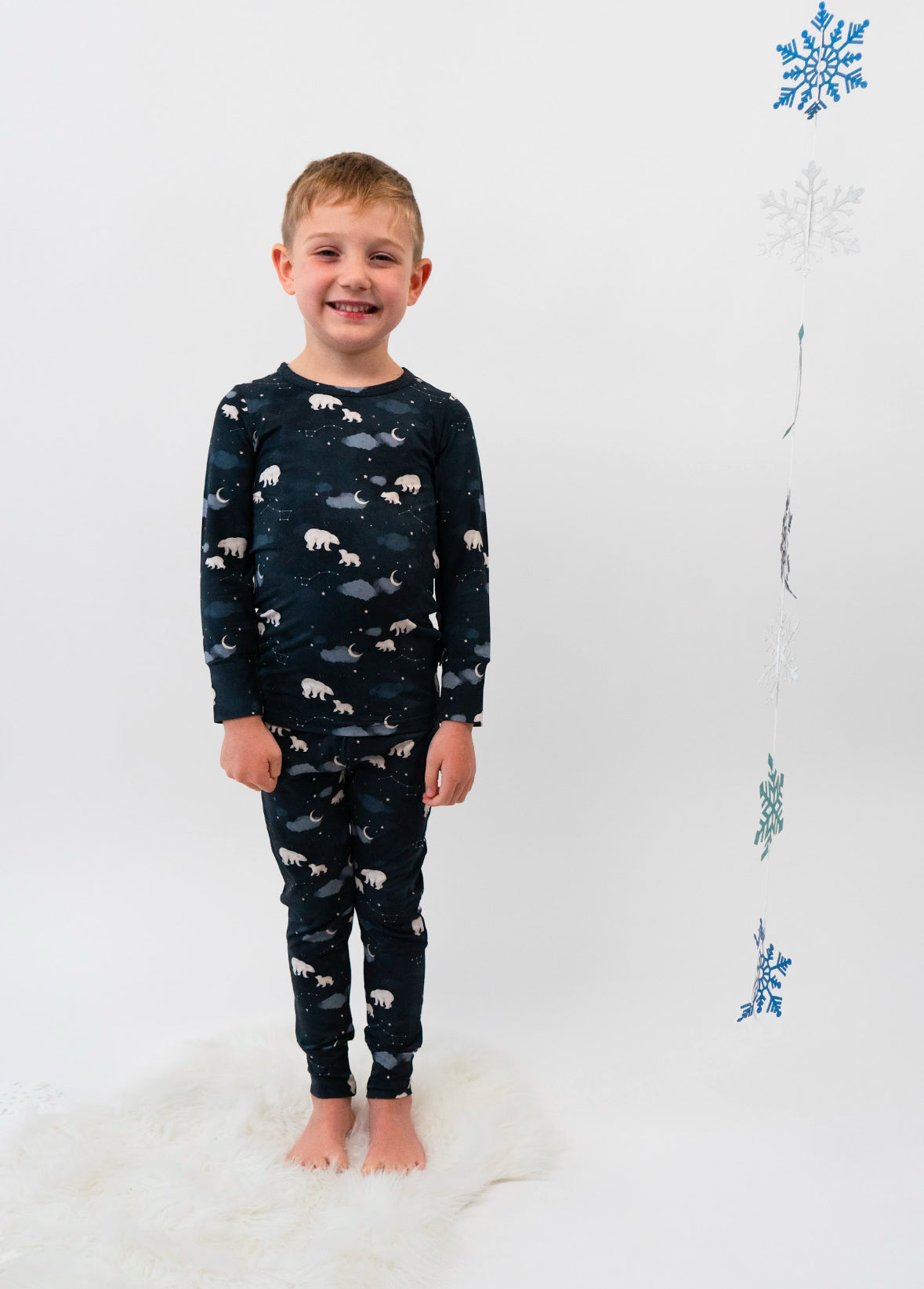 Belan J 2 Piece PJ Set in Polar Bear