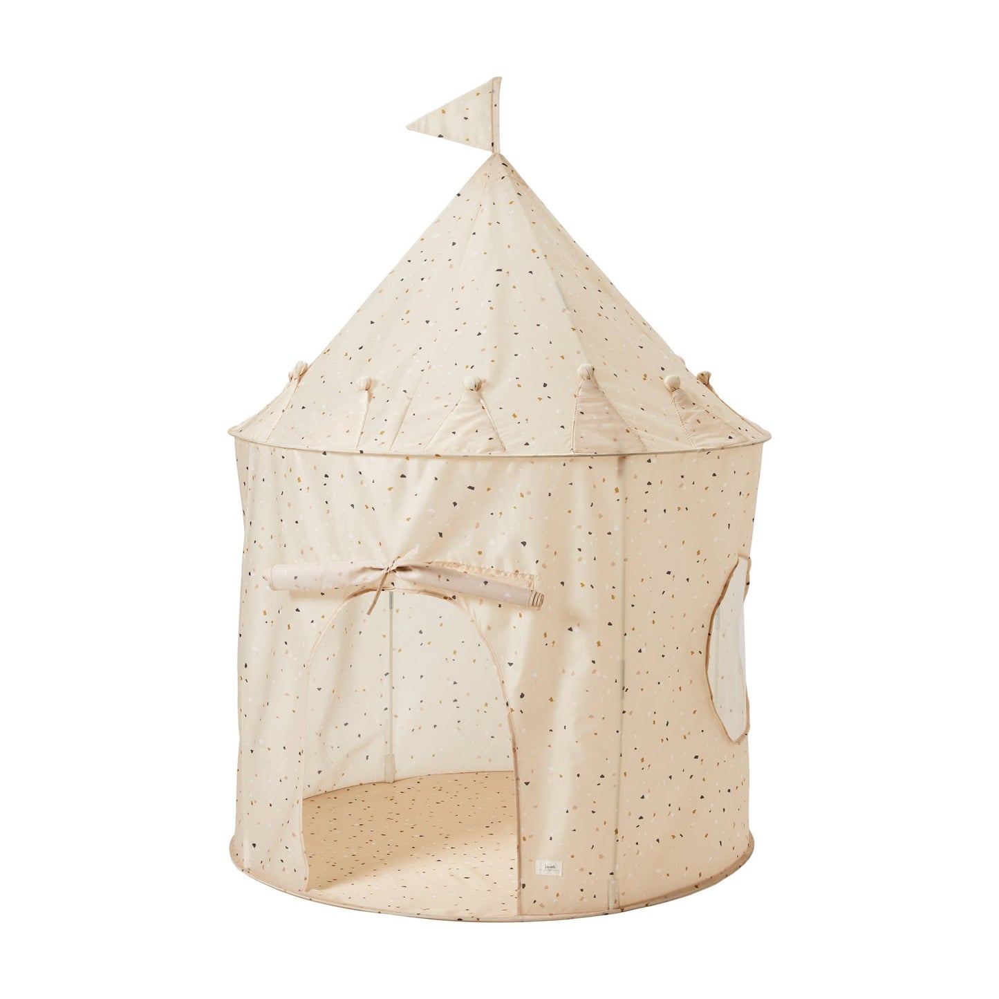 3 Sprouts Castle Play Tent in Terrazzo Beige