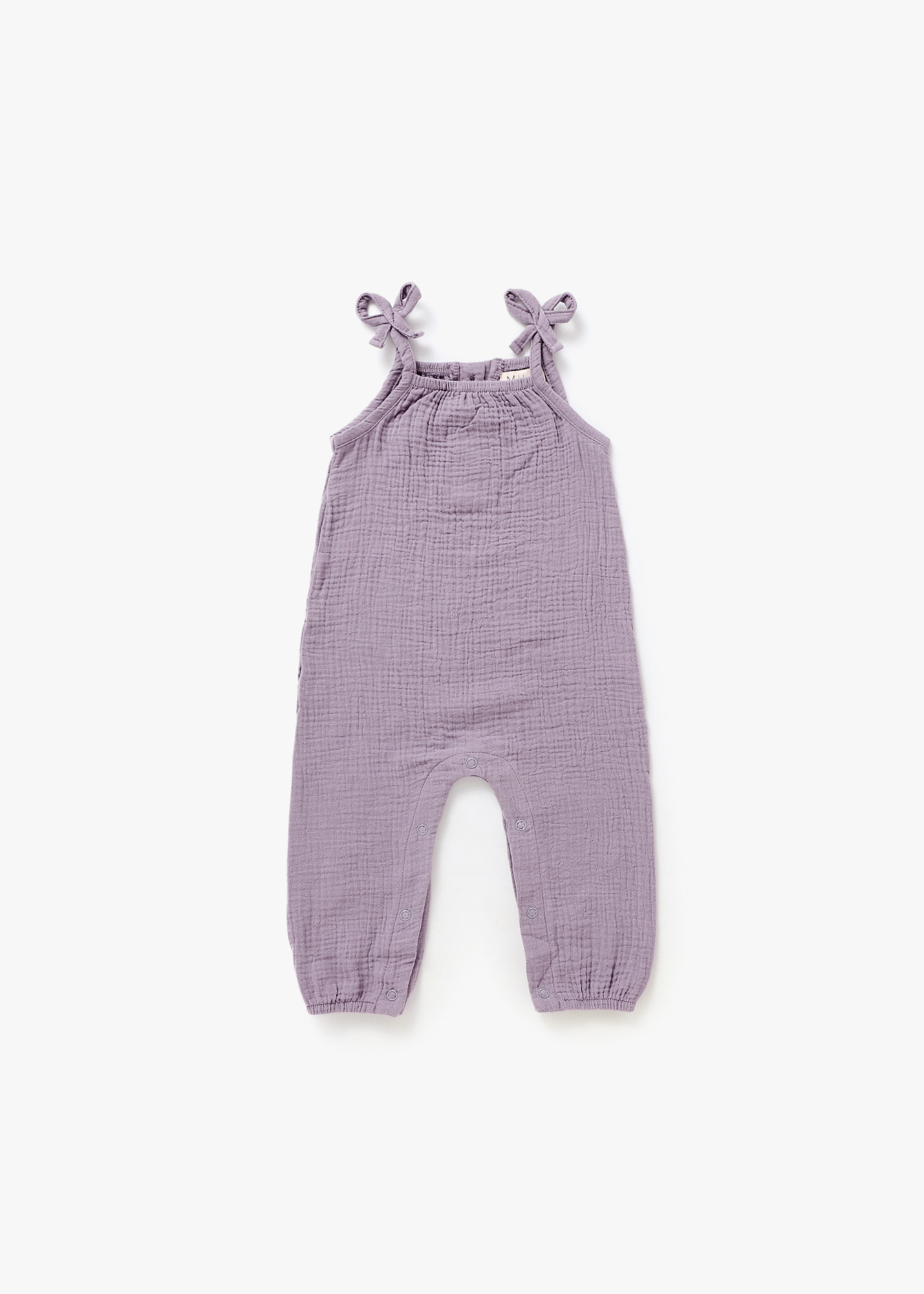 Mila & Co. Sleeveless Bow Strap Jumpsuit in Lilac