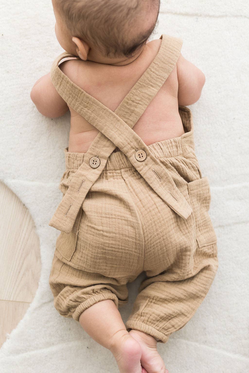 Mila & Co. Adjustable Strap Overalls in Acorn