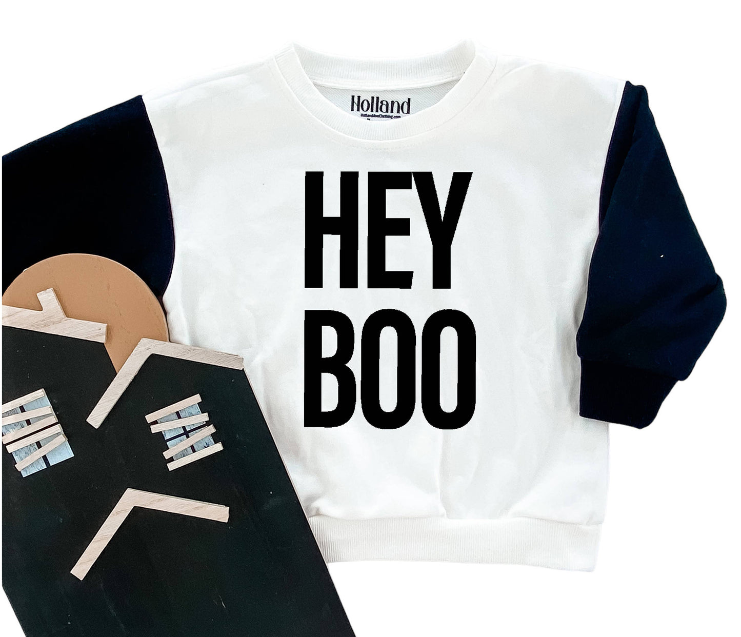 Holland Ave “Hey” Boo Sweatshirt
