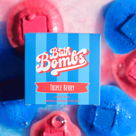 Happy Hippo Bath - Triple Berry Cube Bombs
