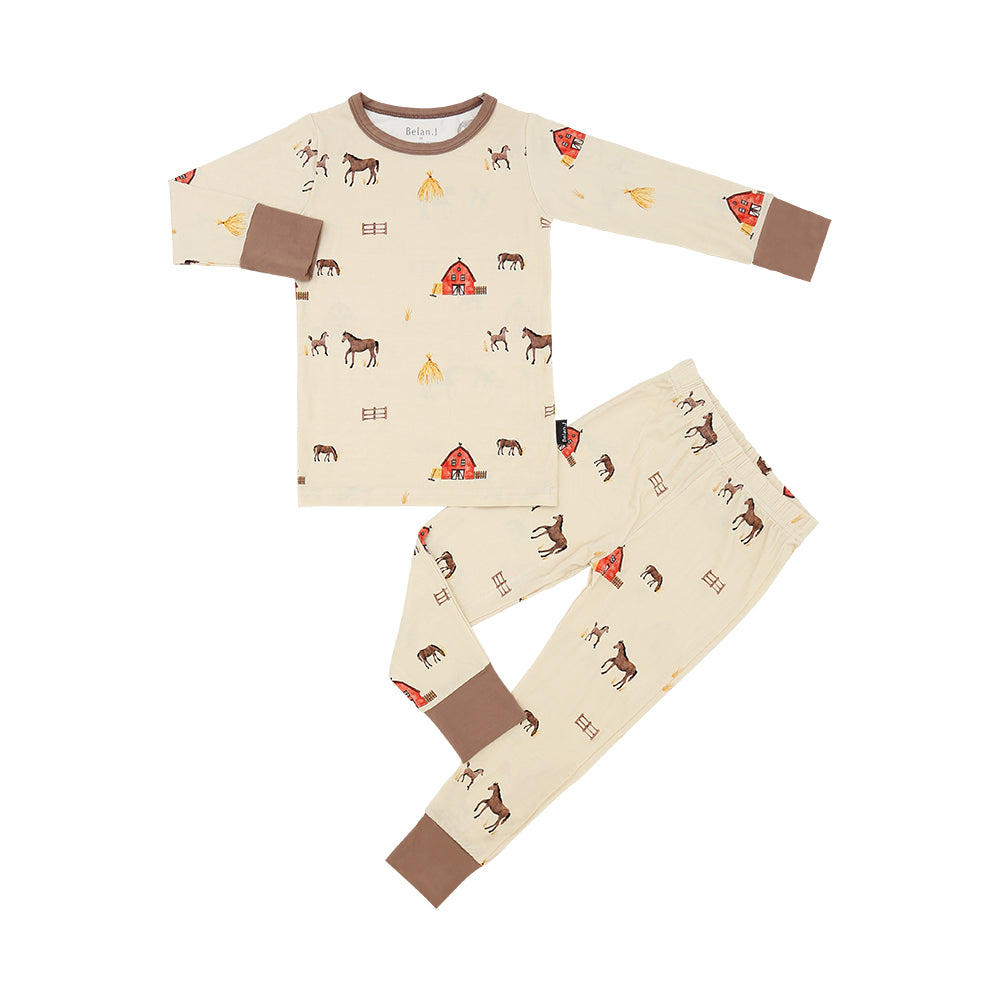 Belan J 2 Piece PJ Set in Hay Neighbour
