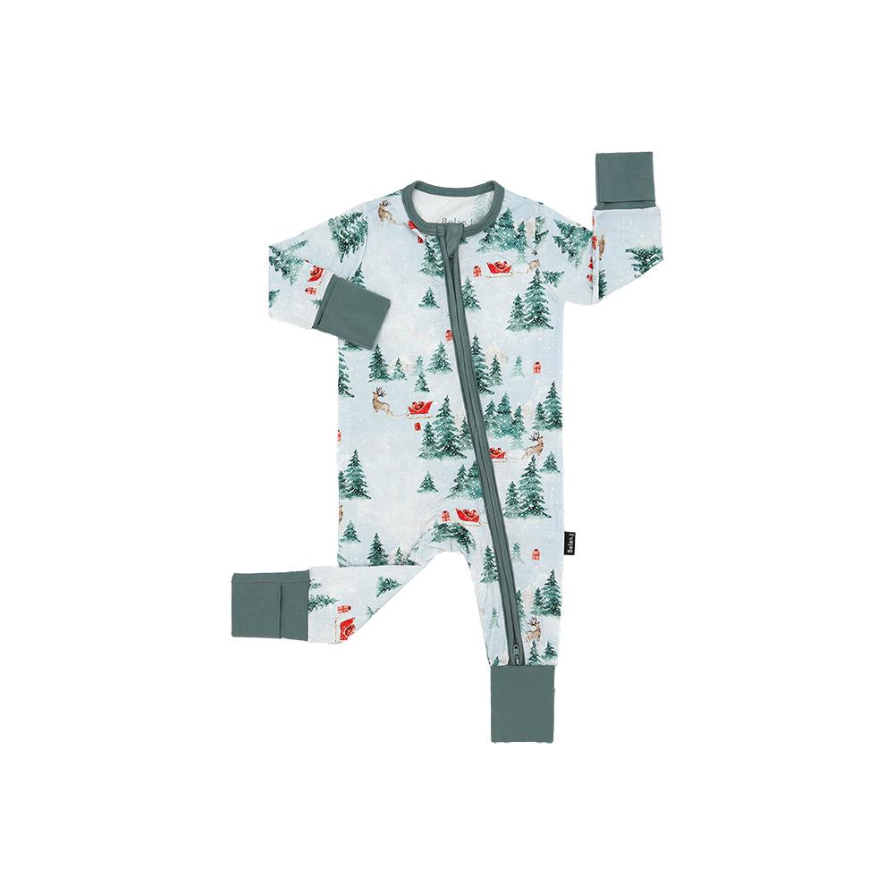 Belan J Footless Bamboo Sleeper in Frosty Floral
