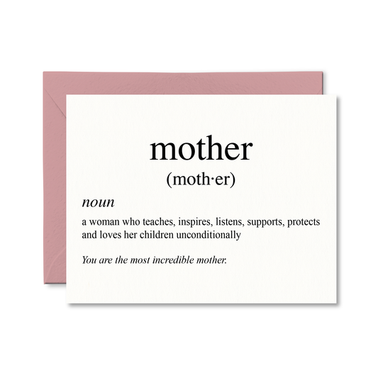 Pretty by Her - Mother Definition Card