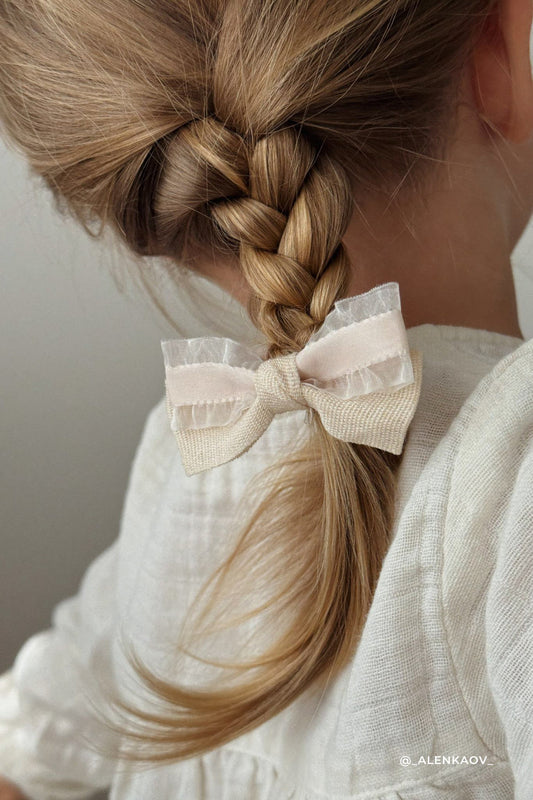 Jamie Kay Lucie Hair Clip Set in White Swan