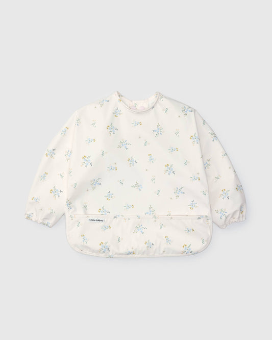 LouLou Lollipop Long Sleeve Bib in Ditsy Floral