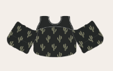 Current Tyed Floaties in Black Cactus