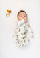 Belan J Ribbed Bamboo Footed Sleeper in Misty Forest