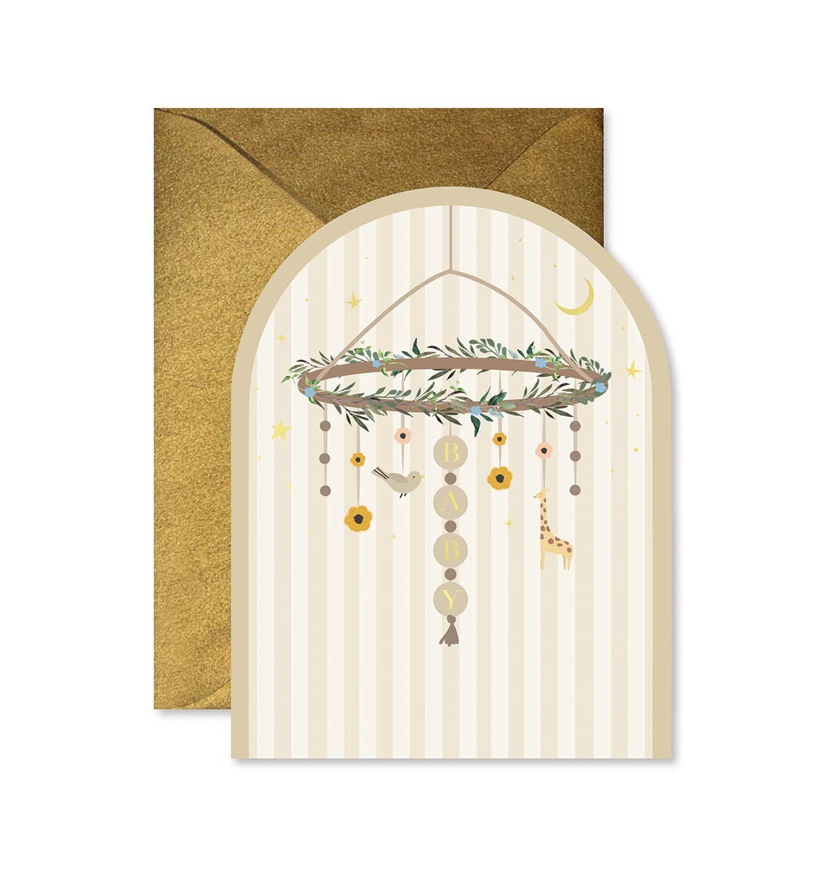 Ginger P. Designs - Baby Mobile Arch Greeting Card