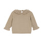 Minymo Knit Pullover with Embroidered Florals