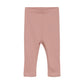 Minymo Modal Ribbed Leggings in Antique Pink