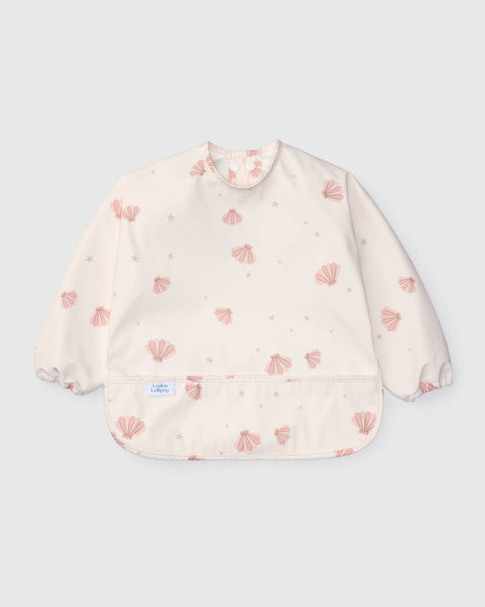 LouLou Lollipop Long Sleeve Bib in Seashells