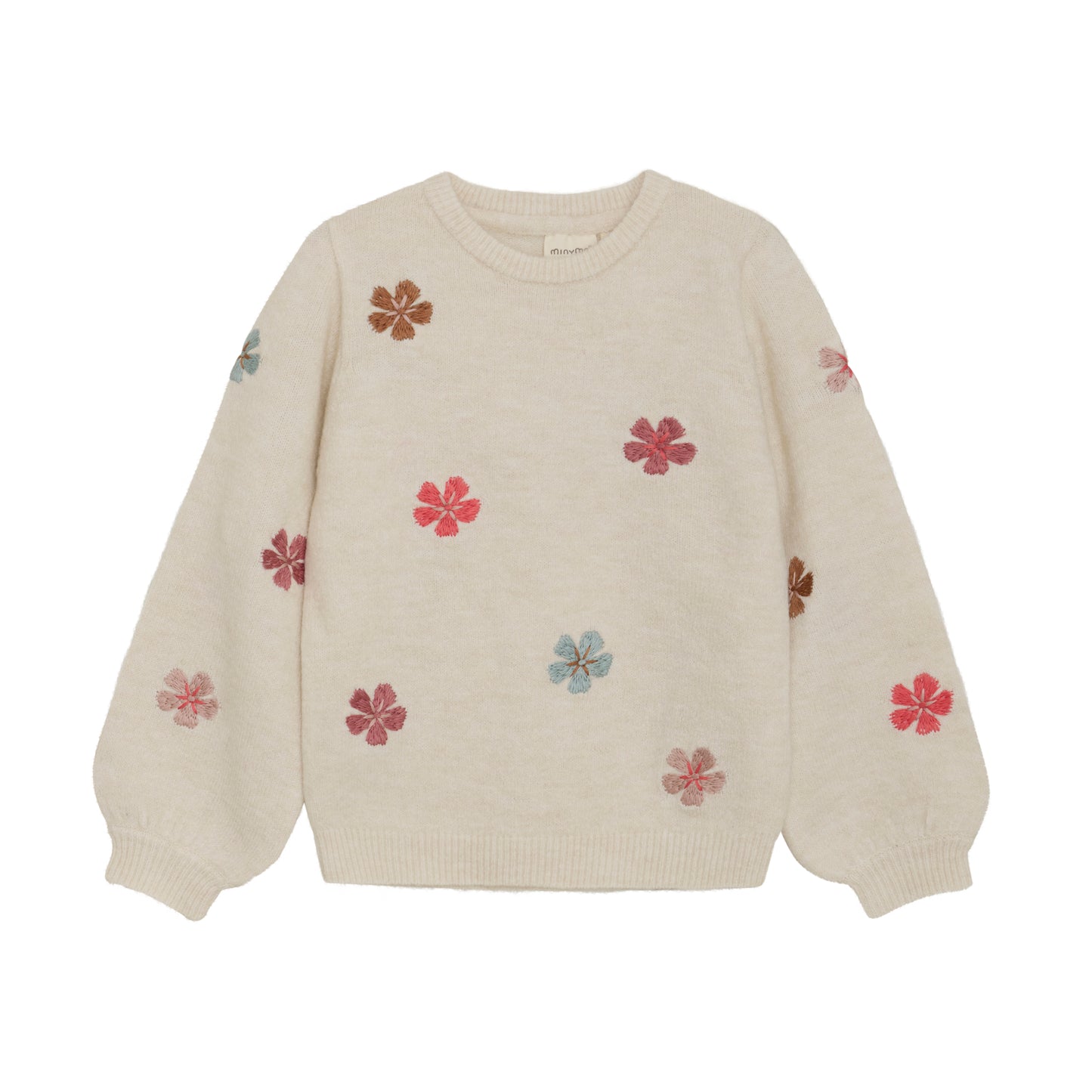 Minymo Embroidered Floral Pullover