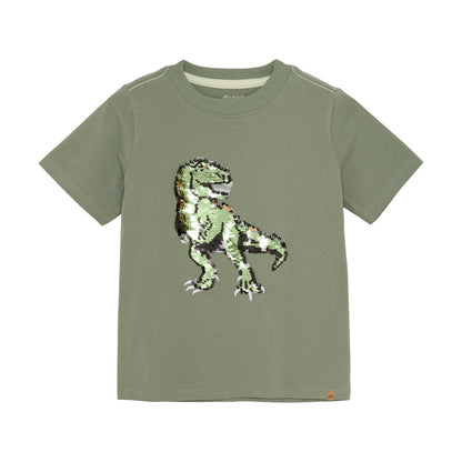 Minymo Sequin Dino Tee