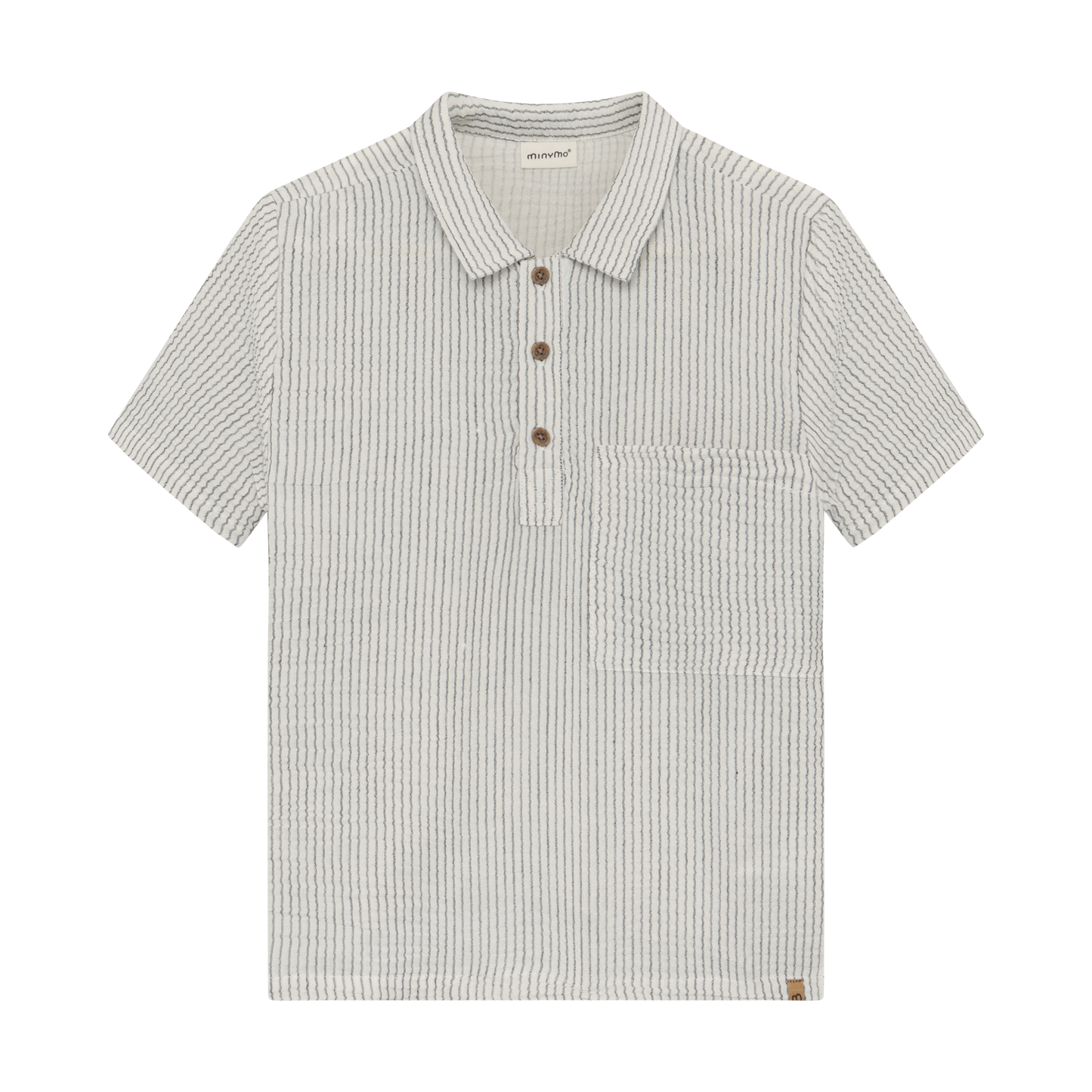 Minymo Woven Tee in Odyssey Gray